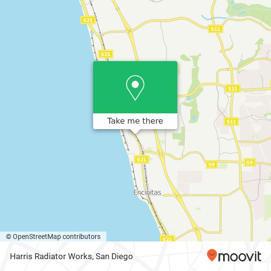 Mapa de Harris Radiator Works