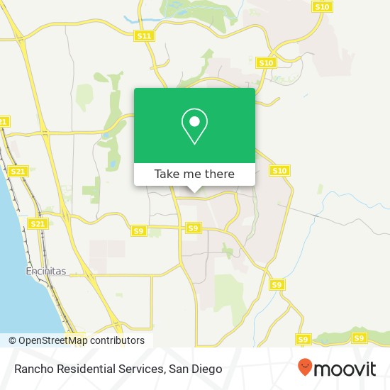 Rancho Residential Services map