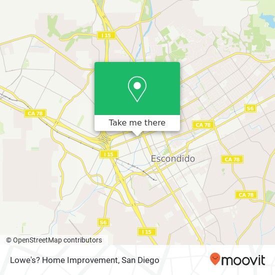 Mapa de Lowe's? Home Improvement