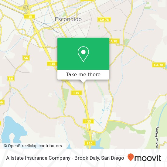 Allstate Insurance Company - Brook Daly map