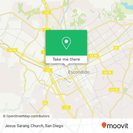 Mapa de Jesus Sarang Church