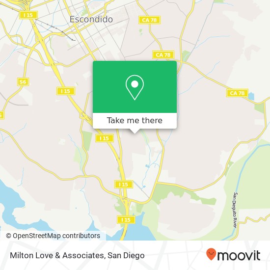 Milton Love & Associates map