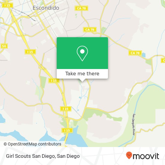 Mapa de Girl Scouts San Diego