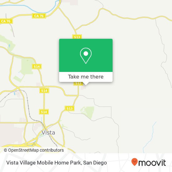 Mapa de Vista Village Mobile Home Park