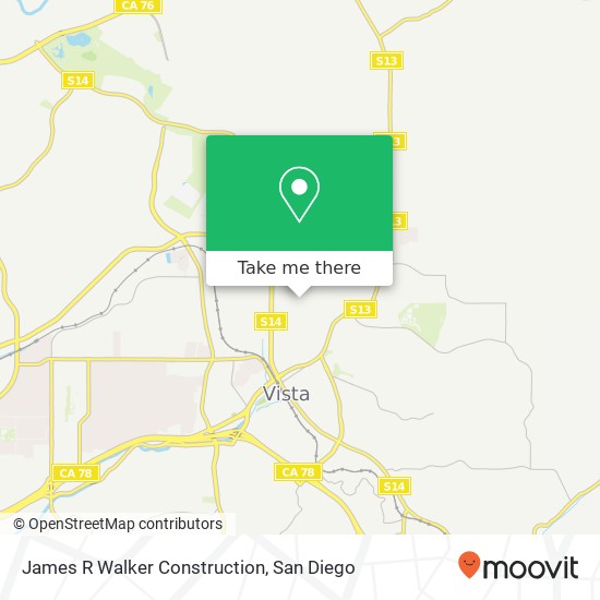 James R Walker Construction map