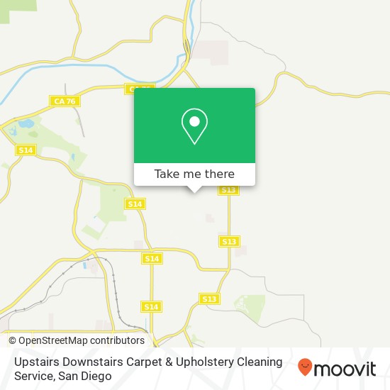 Mapa de Upstairs Downstairs Carpet & Upholstery Cleaning Service