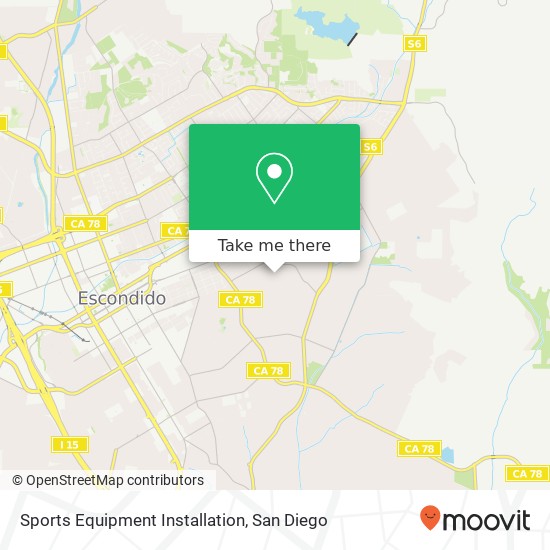 Mapa de Sports Equipment Installation