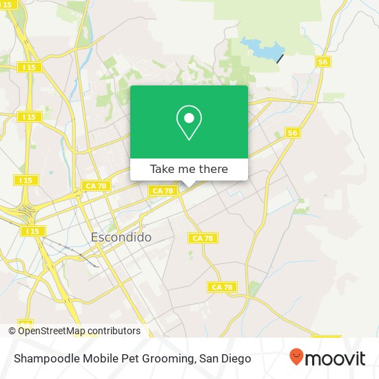 Shampoodle Mobile Pet Grooming map