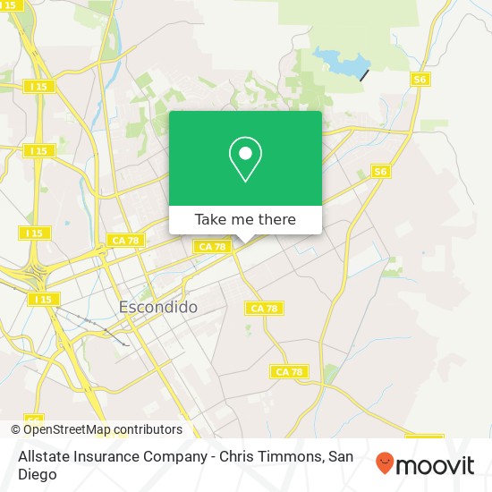 Allstate Insurance Company - Chris Timmons map