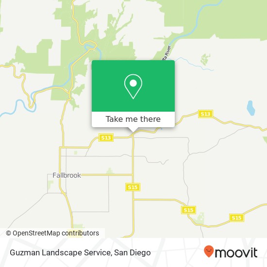 Guzman Landscape Service map