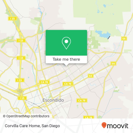 Mapa de Corvilla Care Home