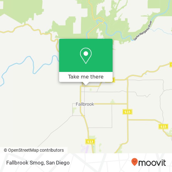 Mapa de Fallbrook Smog