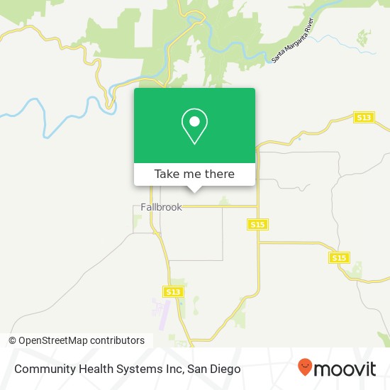 Community Health Systems Inc map