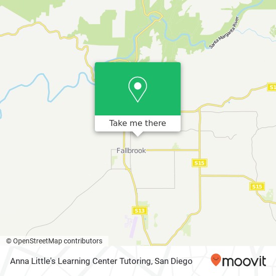 Anna Little's Learning Center Tutoring map
