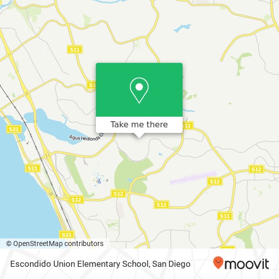 Escondido Union Elementary School map