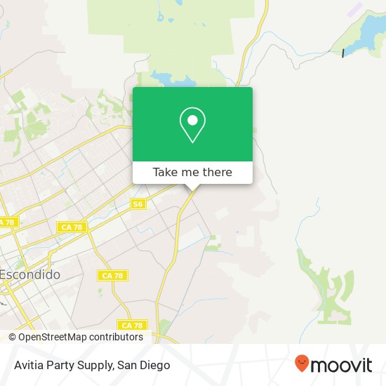 Mapa de Avitia Party Supply