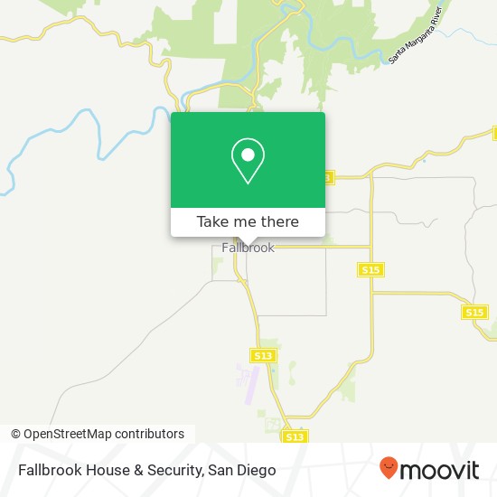 Fallbrook House & Security map