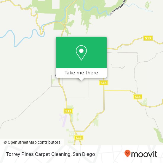 Torrey Pines Carpet Cleaning map