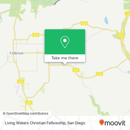 Living Waters Christian Fellowship map