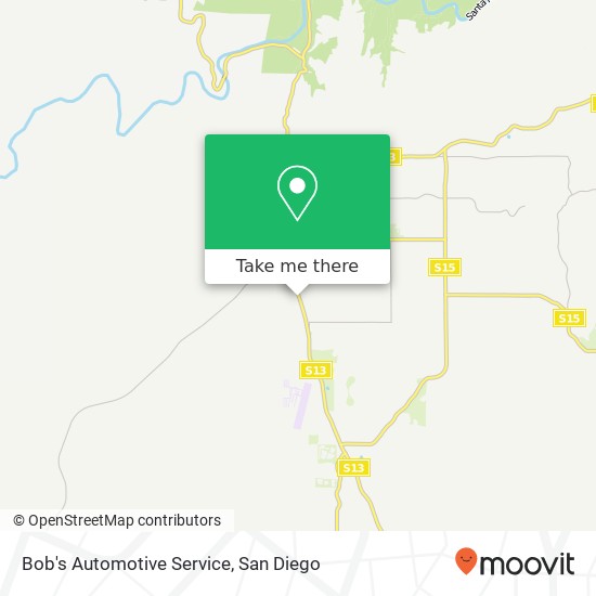 Bob's Automotive Service map