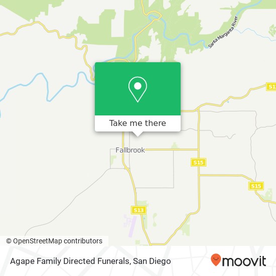 Agape Family Directed Funerals map