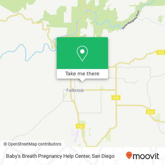 Baby's Breath Pregnancy Help Center map