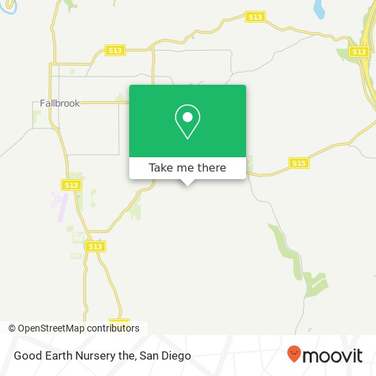 Mapa de Good Earth Nursery the