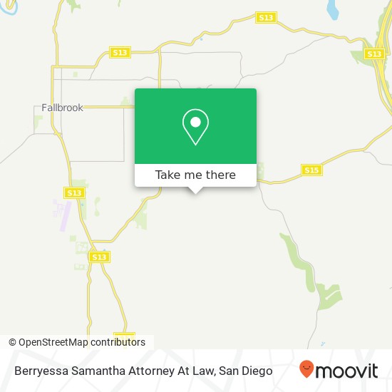 Mapa de Berryessa Samantha Attorney At Law