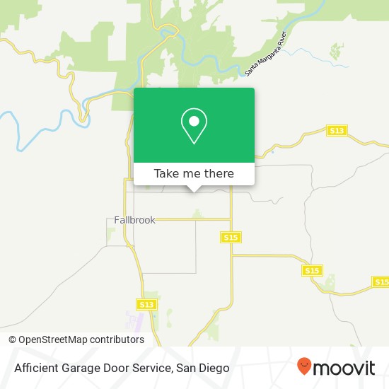 Afficient Garage Door Service map
