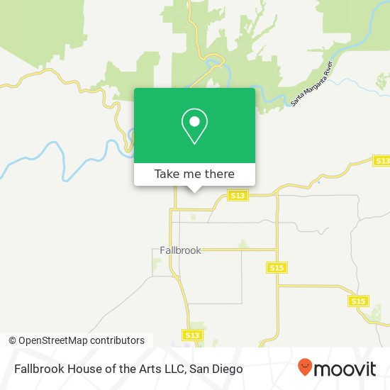 Fallbrook House of the Arts LLC map