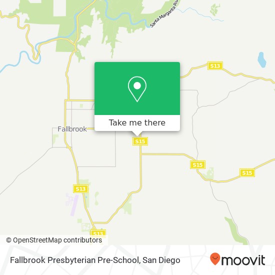 Fallbrook Presbyterian Pre-School map