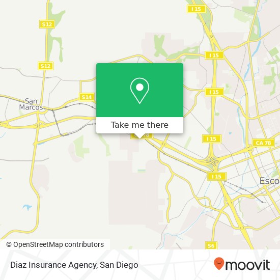 Mapa de Diaz Insurance Agency