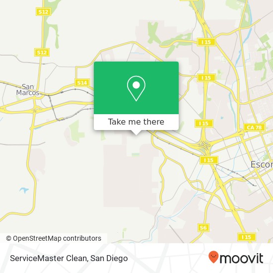 Mapa de ServiceMaster Clean