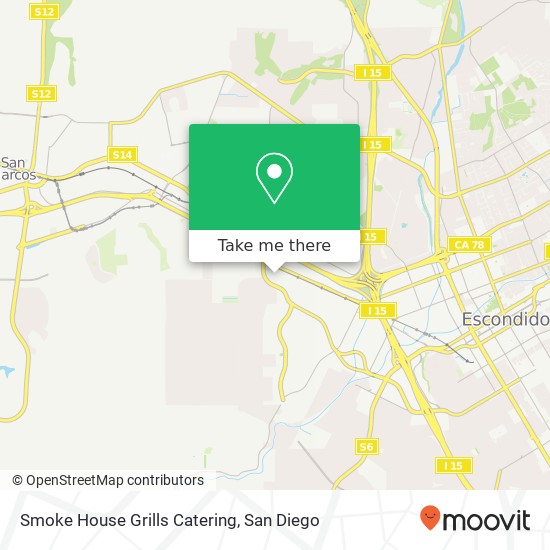 Smoke House Grills Catering map