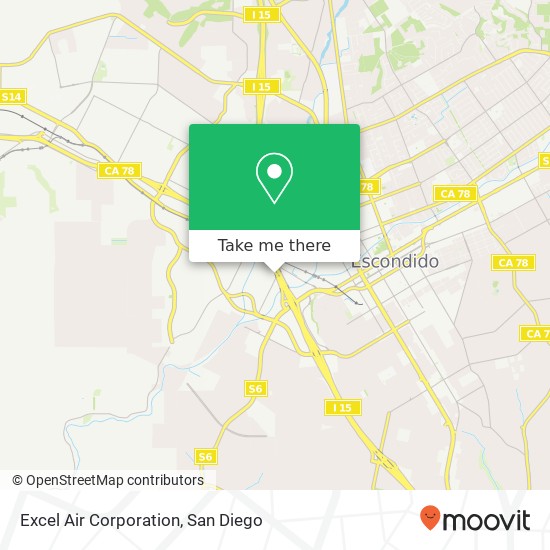 Mapa de Excel Air Corporation
