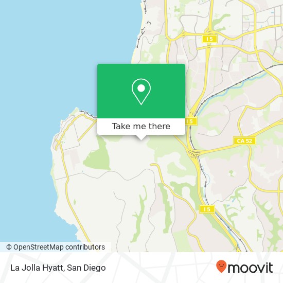 La Jolla Hyatt map