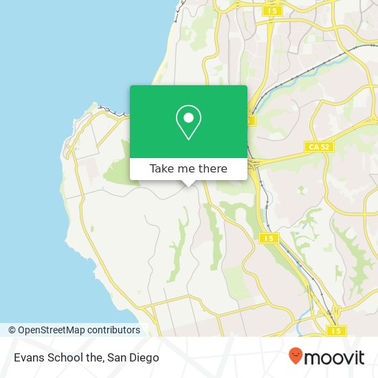 Mapa de Evans School the