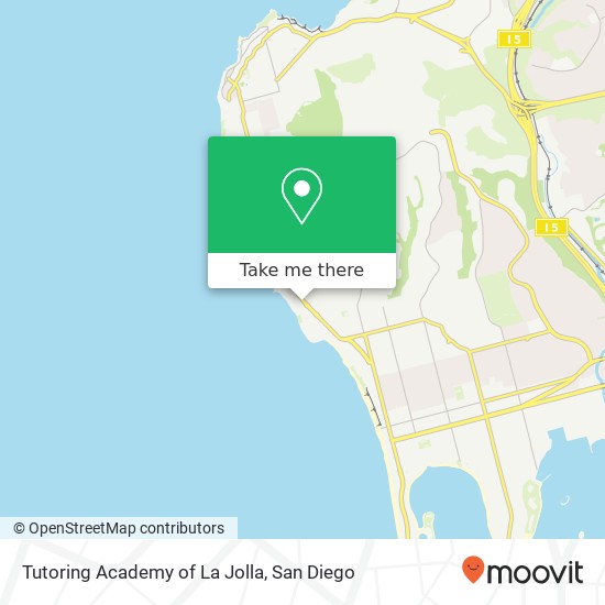 Mapa de Tutoring Academy of La Jolla