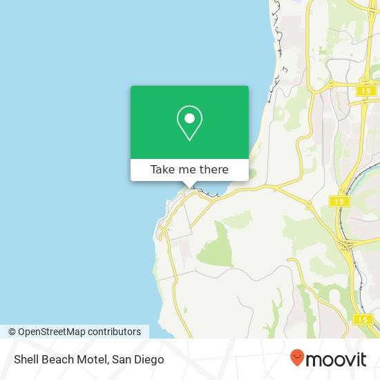 Mapa de Shell Beach Motel