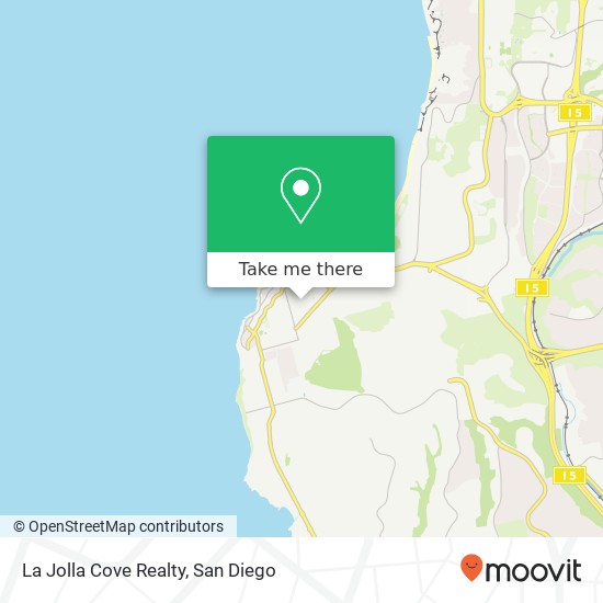 La Jolla Cove Realty map