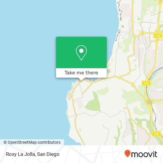 Roxy La Jolla map