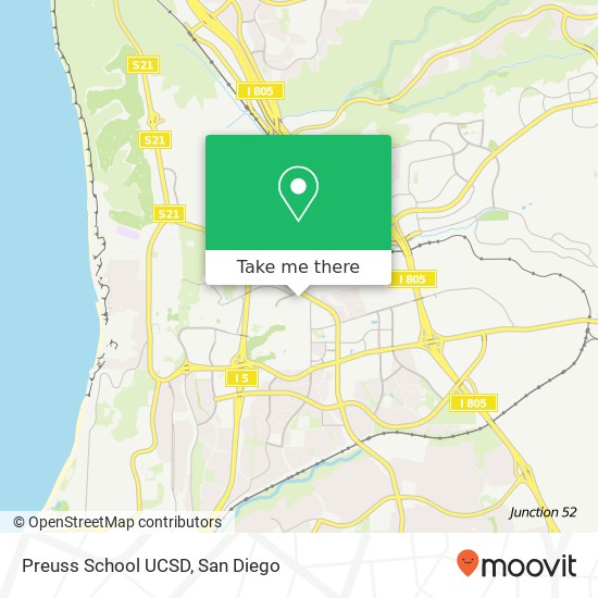 Mapa de Preuss School UCSD