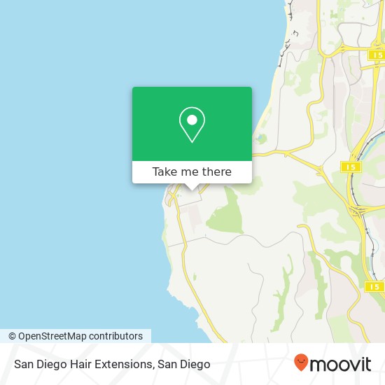 Mapa de San Diego Hair Extensions