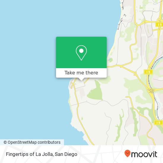 Fingertips of La Jolla map