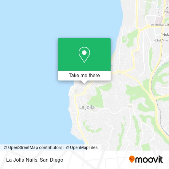 La Jolla Nails map