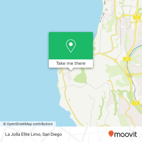 La Jolla Elite Limo map