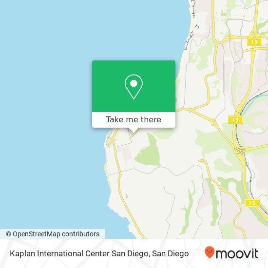 Mapa de Kaplan International Center San Diego