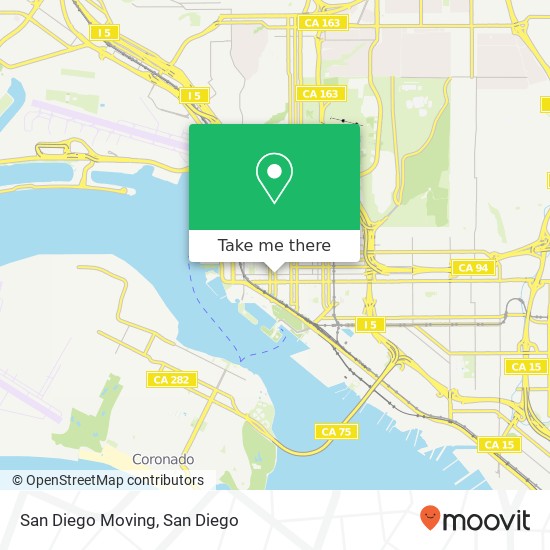 San Diego Moving map