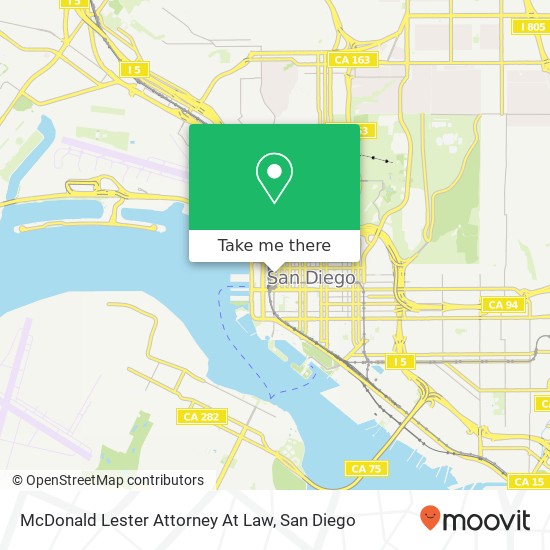 McDonald Lester Attorney At Law map