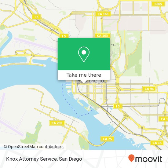 Mapa de Knox Attorney Service